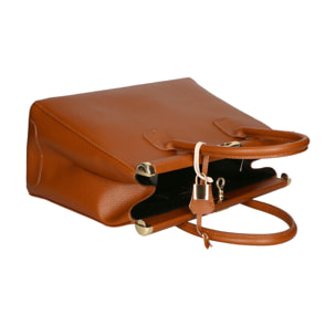 Borsa a mano da donna - Modello Aleria - Vera pelle - 35.0 x 26.0 x 16.0 cm