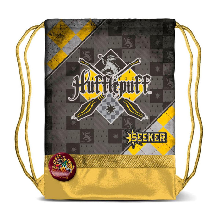 Harry Potter Quidditch Tassorosso Borsa Palestra 48cm Karactermania