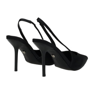 Décolleté sling back Donna Tata Italia Nero
