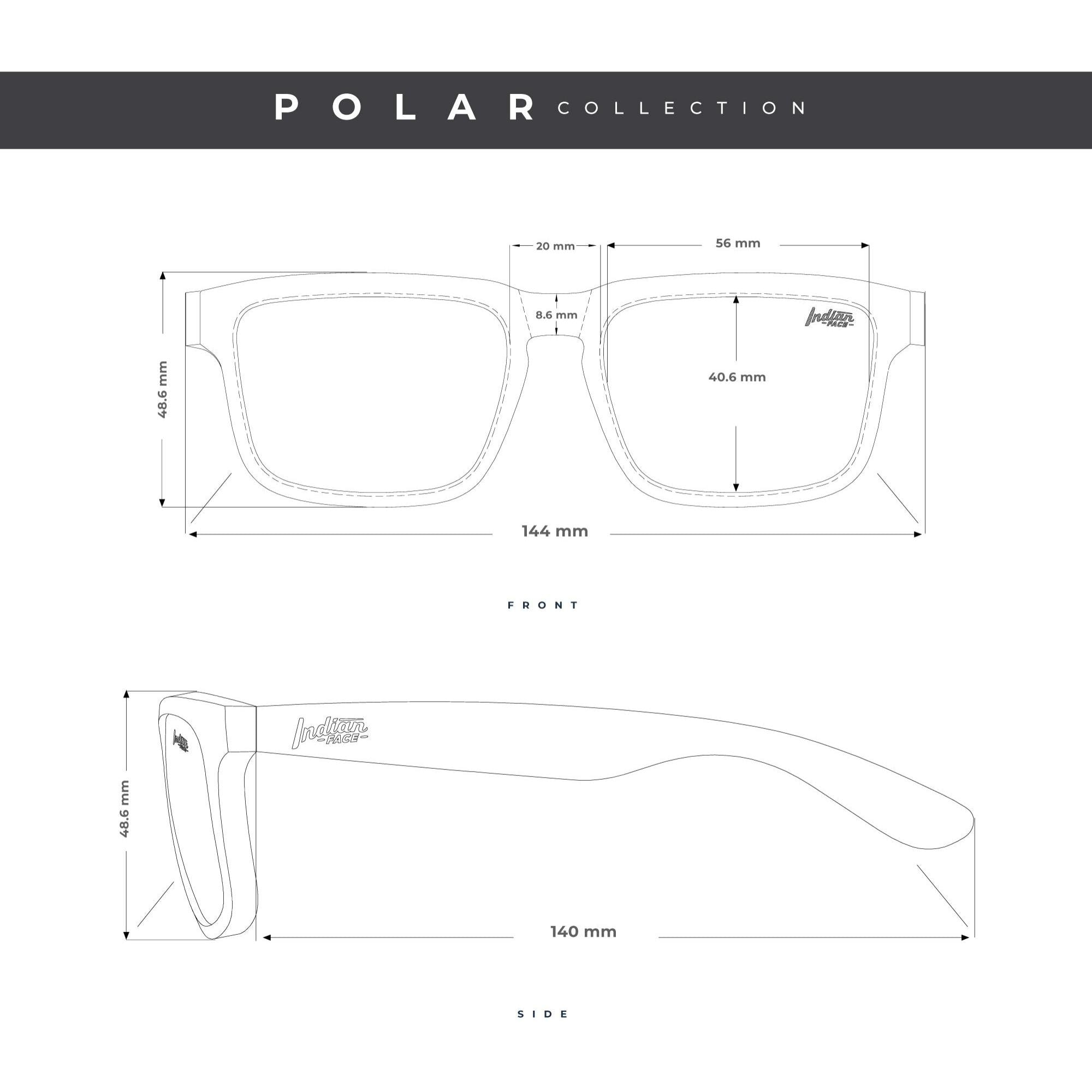 Gafas de Sol Polarizadas The Indian Face Polar Marron para hombre y mujer