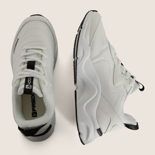 Sneakers Donna Chunky in Similpelle Nubuk con Suola EVA