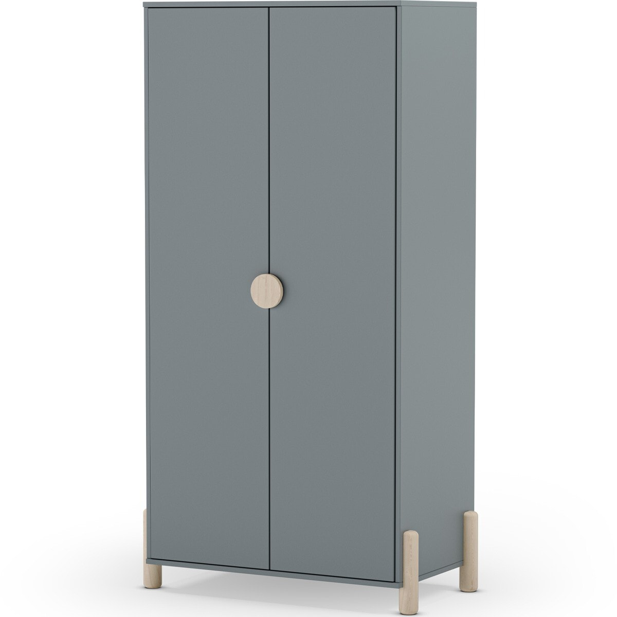 Armoire enfant 2 portes en bois - BASTIEN