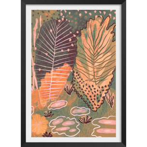 Affiche enfant forêt magique  Affiche sous cadre noir