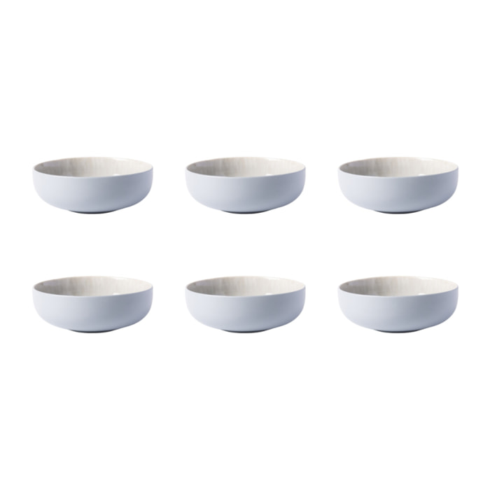 Lot de 6 bols bleu - "Iris"