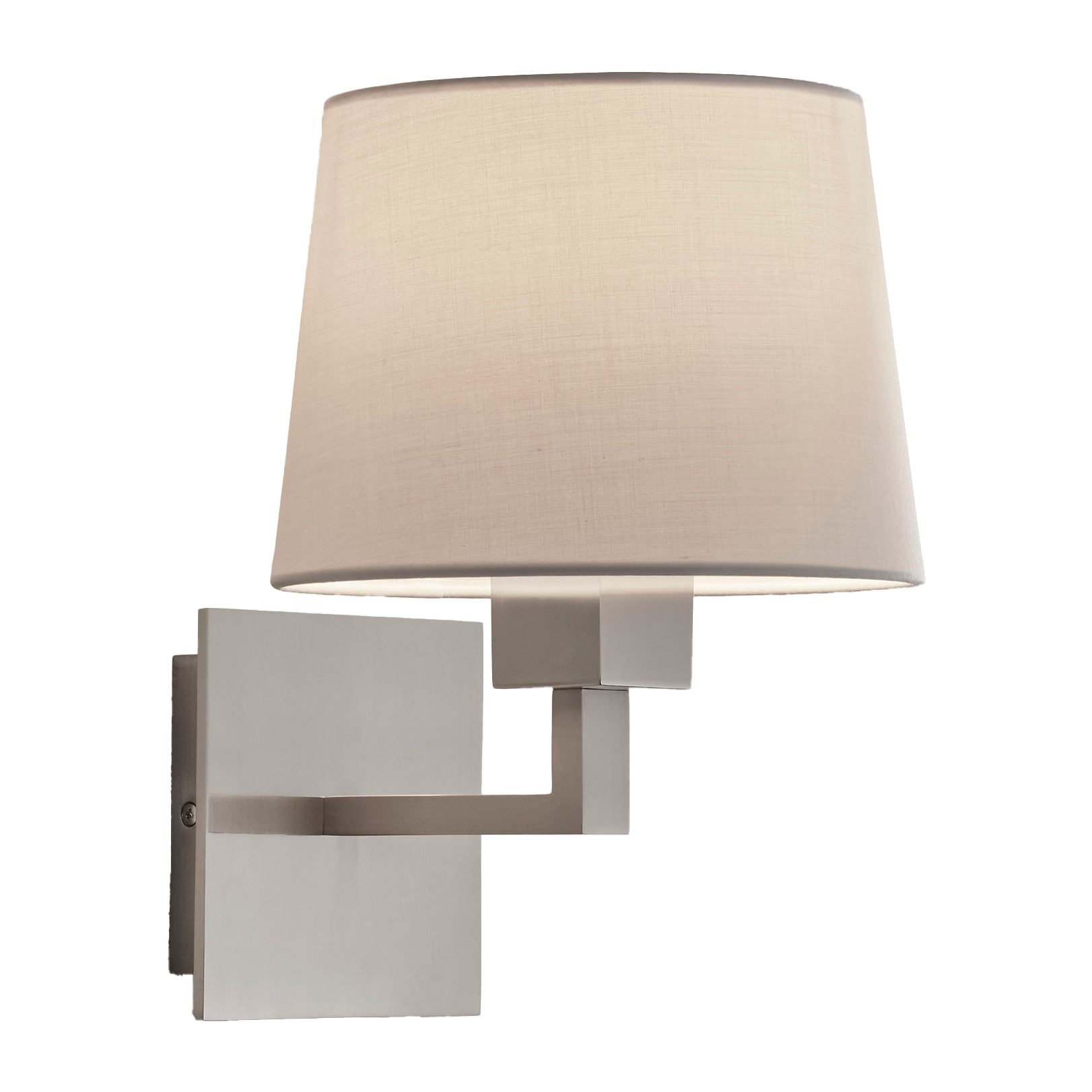 LEDS C4 Aplique de Pared Bali E27 60 Níquel Satinado, Estilo Moderno, Pantalla No Incluida