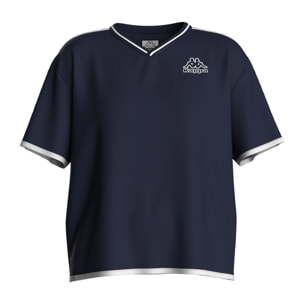 Kappa - Camisetas y tops Mujer Azul - Logo Itlarv