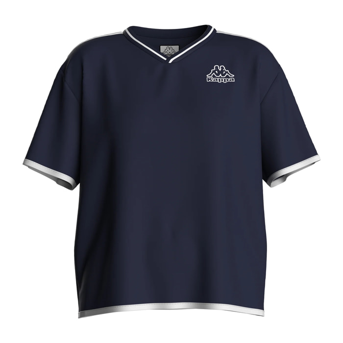 Kappa - Camisetas y tops Mujer Azul - Logo Itlarv