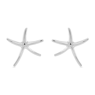 Pendientes Lux by Lux acabados en Rodio