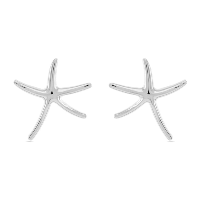 Pendientes Lux by Lux acabados en Rodio