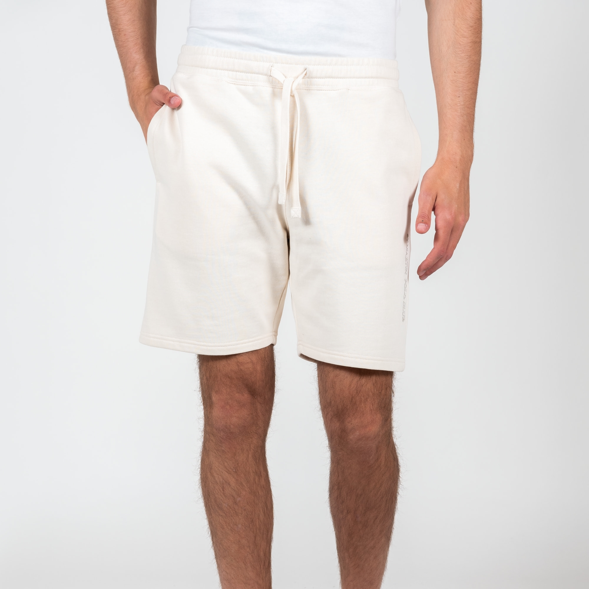 Bermuda con stampa logo french terry