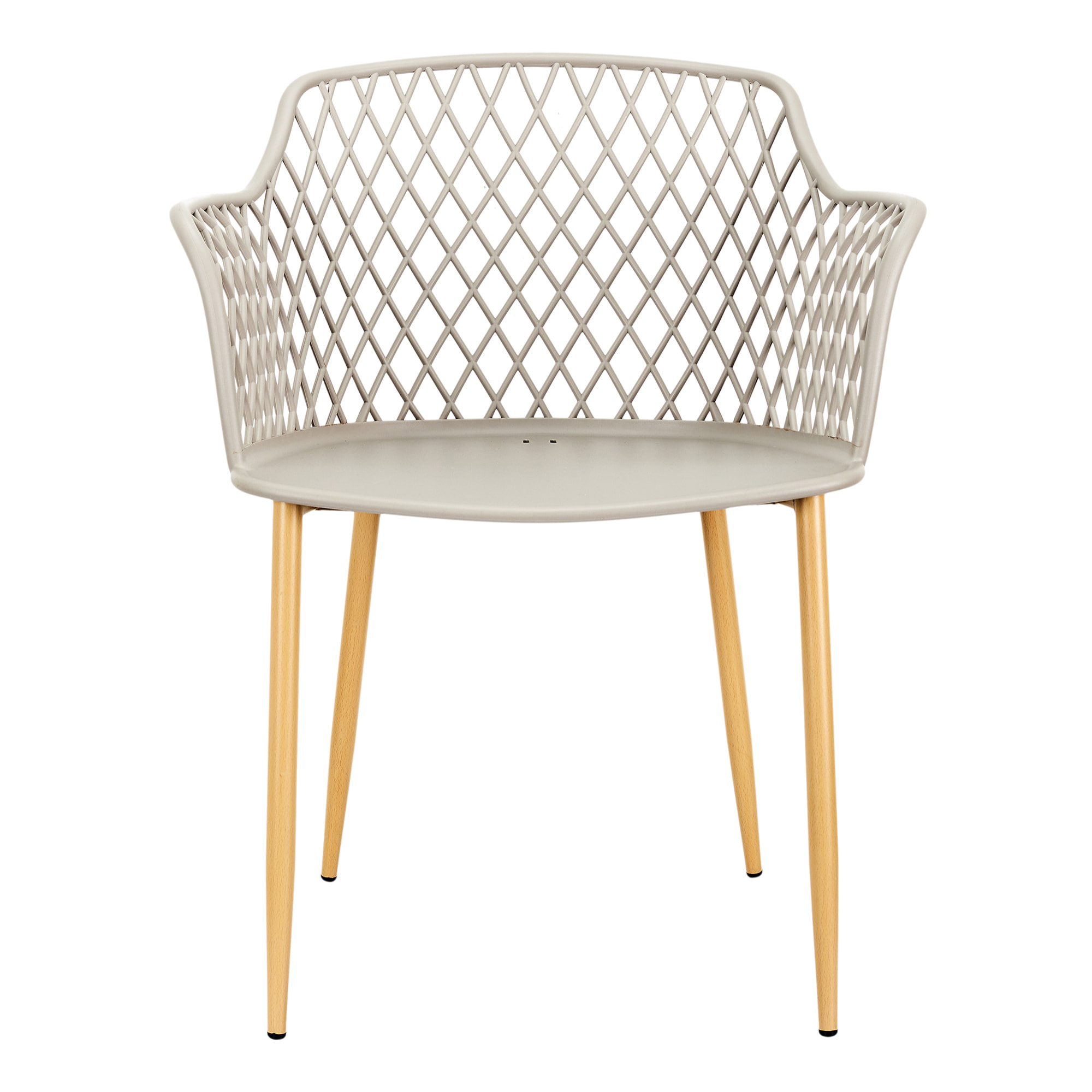 Fauteuil Exterieur Malaga Taupe - Lot De 4