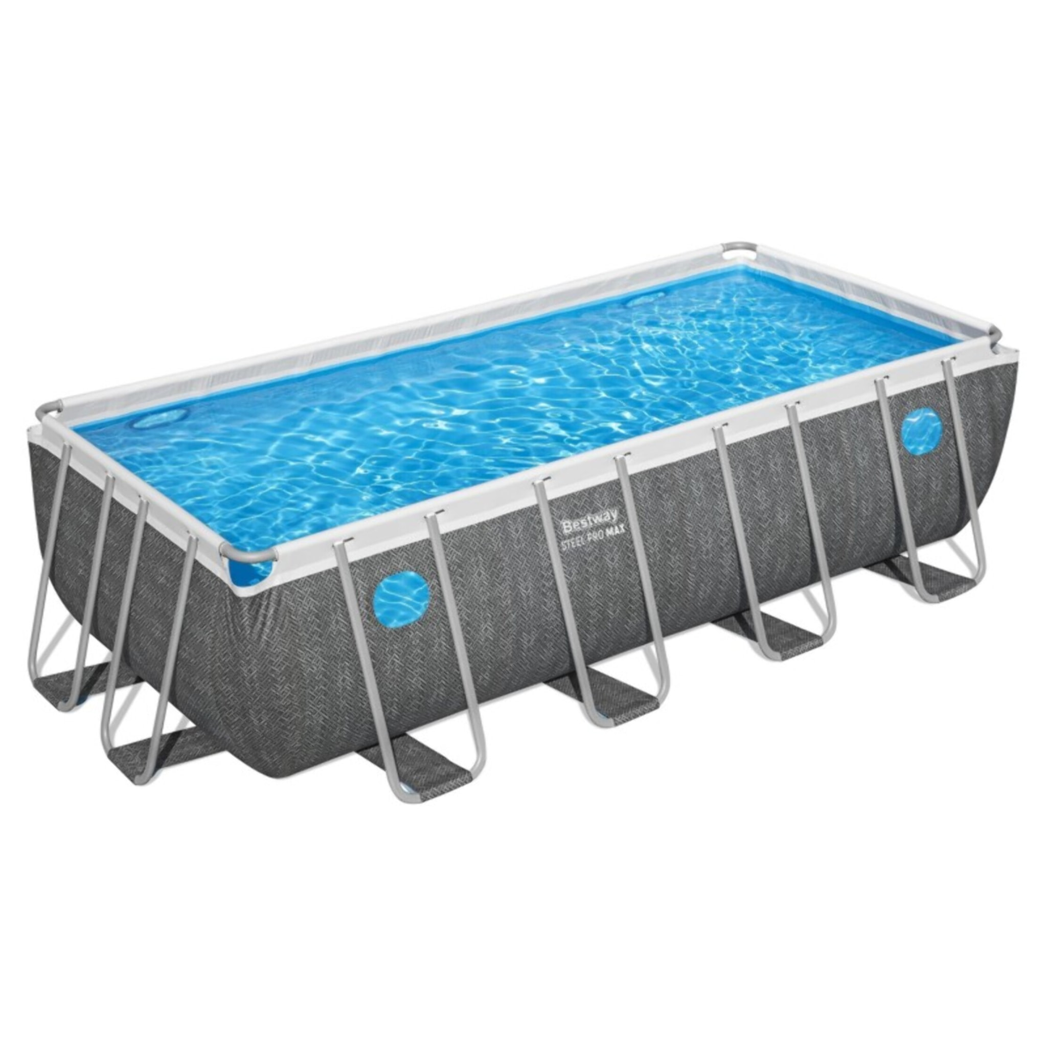 Bestway Piscine hors sol rectangulaire Steel Pro MAX SPLASHVIEW Solo Pool 488 x 244 x 122 cm Bestway