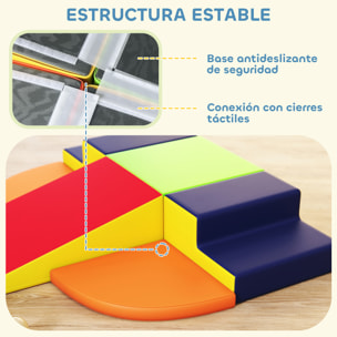 Juego de 6 Bloques de Espuma para Niños, Bloques de Psicomotricidad Infantil con Base Antideslizante, para Niños 0,5 a 6 Años, Set de Escalada para Interior, para Escalar y Gatear, Multicolor