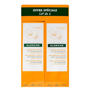 Sweet Almond - Duo Crème dépilatoire Jambes Amande Douce - 2x150 ml