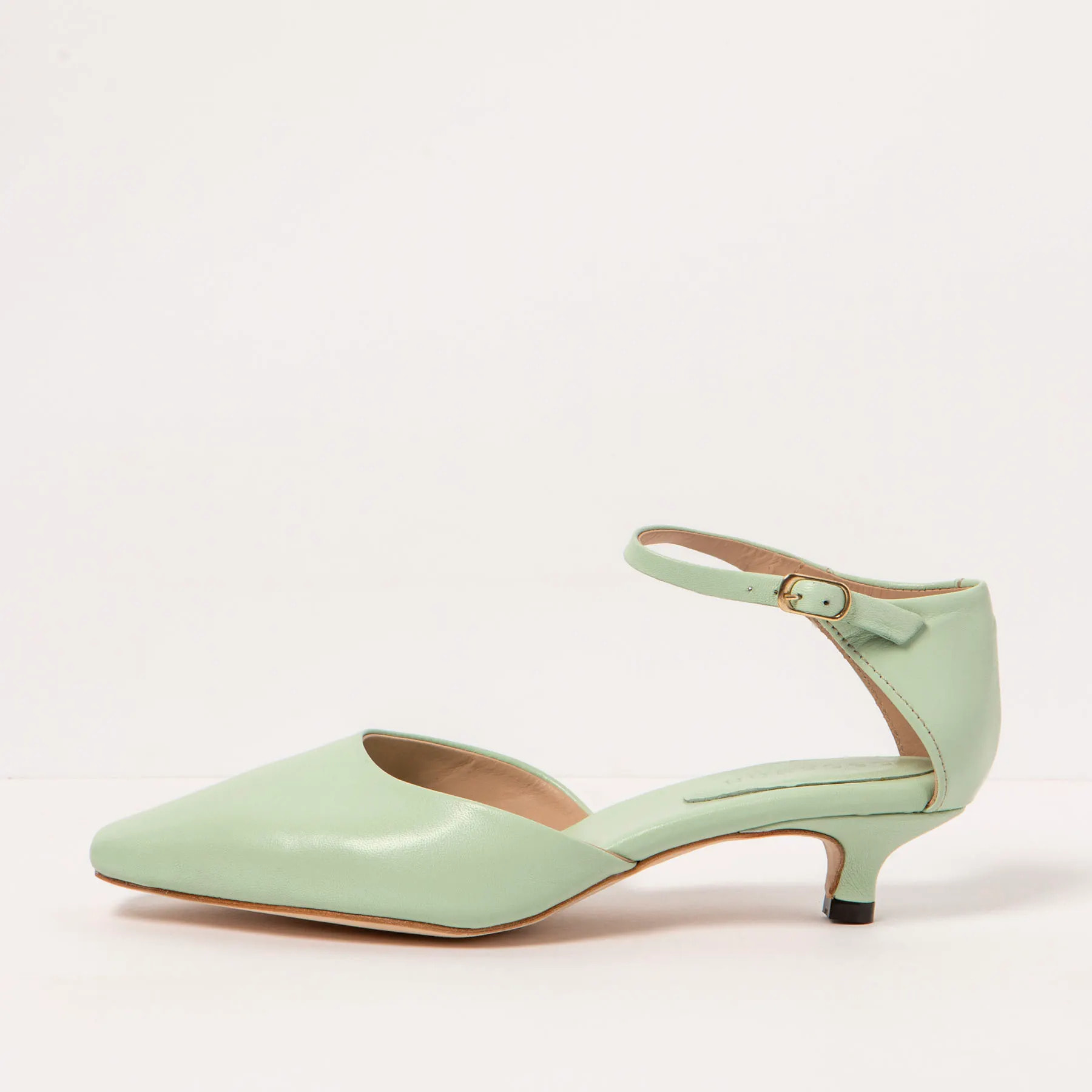 Sandalias con tacón S3025 NAPPA PASTEL GREEN/ ALEDO color Pastel green