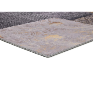 NEILA Alfombra vintage plegable en gris, varias medidas disponibles