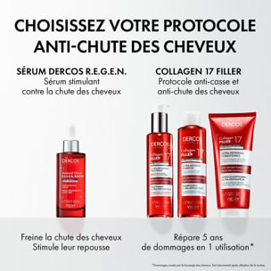 Dercos Collagen Filler - Shampoing Fortifiant Réparateur Intense Anti-Casse