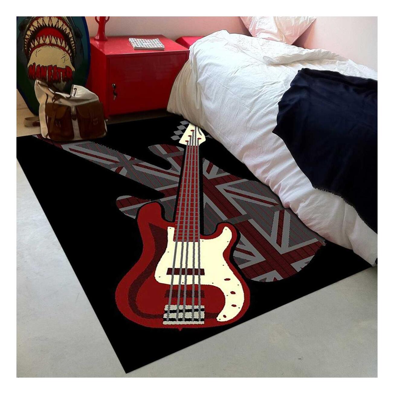 Très grand tapis Rock 'n' roll idéal pour chambre d'ado