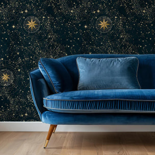 Carta da parati blu cielo stellato