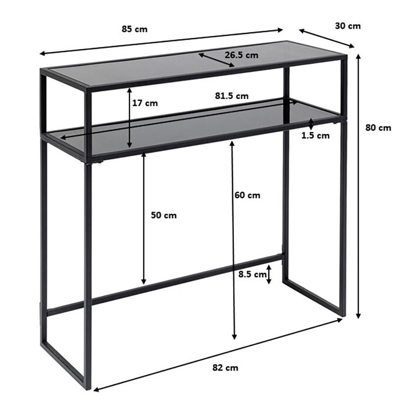 Console Loft 85x30cm beige Kare Design