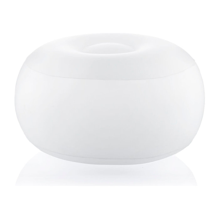 Pouf Gonfiabile con LED Multicolor e Telecomando Pulight InnovaGoods - Bianco