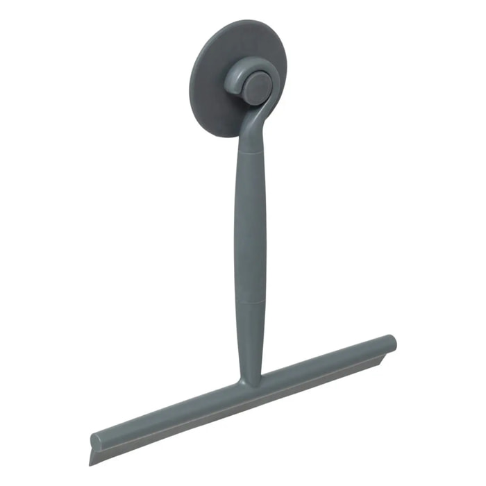 Raclette à vitres avec ventouse en plastique gris 23x22cm