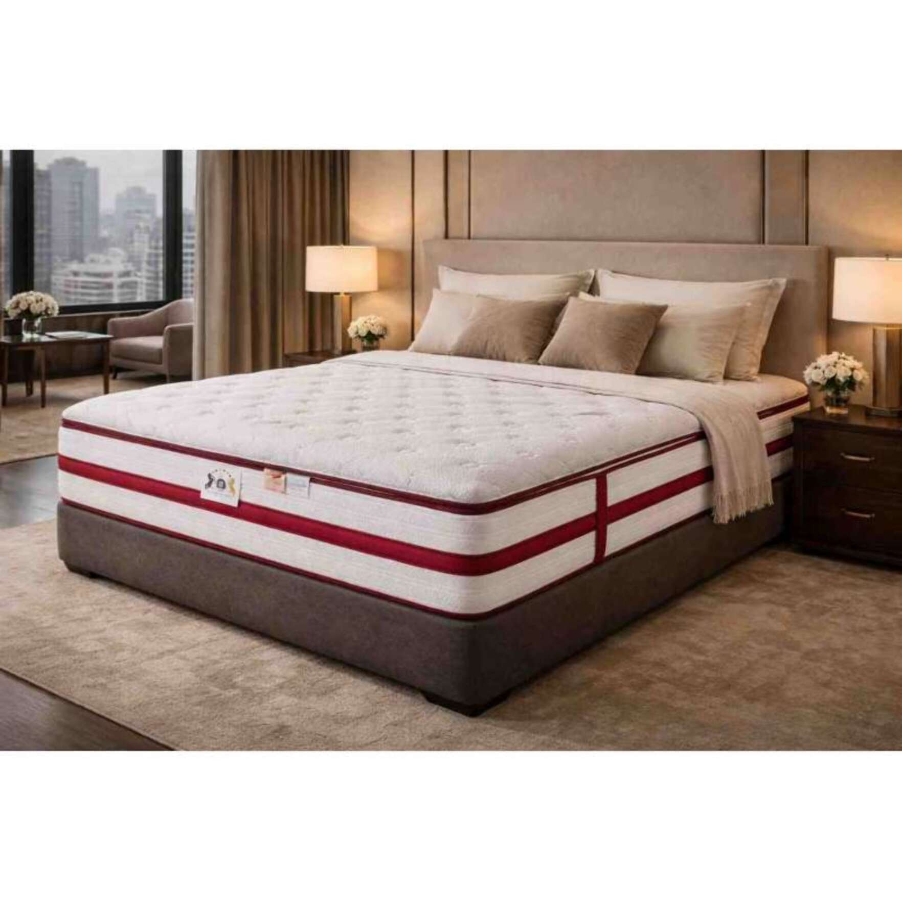 ENSEMBLE LE SOUVERAIN - Matelas 1 Place + Sommier