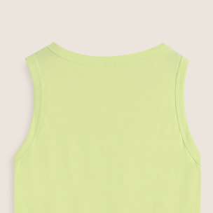 Canotta Bambina Regular Fit con Logo FREDDY Argento