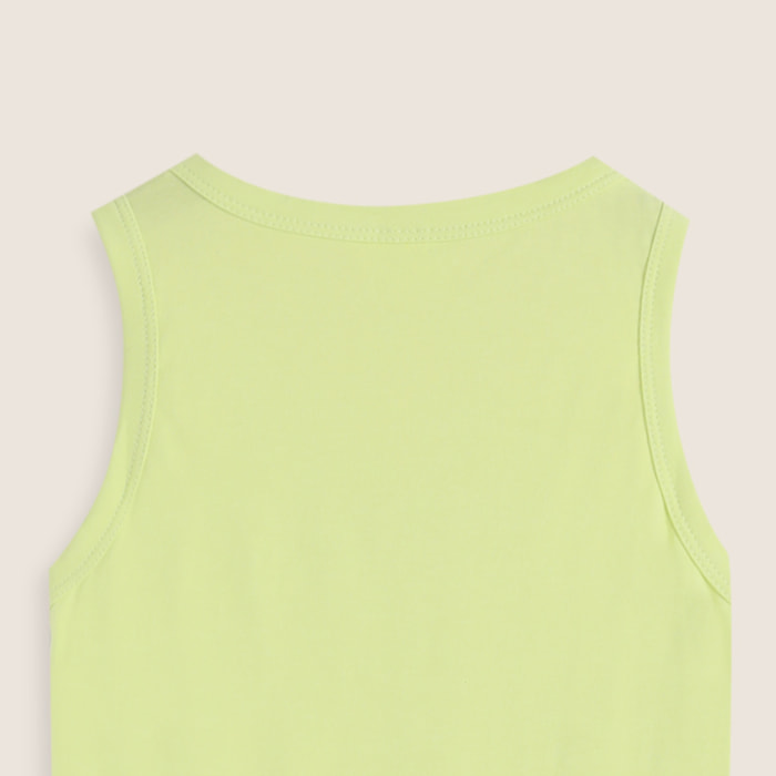 Canotta Bambina Regular Fit con Logo FREDDY Argento