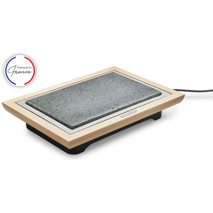Pierre à cuire LAGRANGE Grill' Pierre® Deluxe bois clair à poser, 37.3x23.4 cm