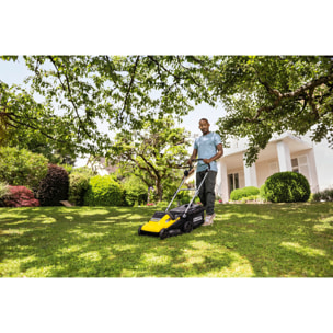 Tondeuse à gazon sans fil 36 V Karcher LMO 4-18 Dual avec 2 batteries 18V-5Ah- moteur brushless- autonomie 450 m²- coupe 37 cm