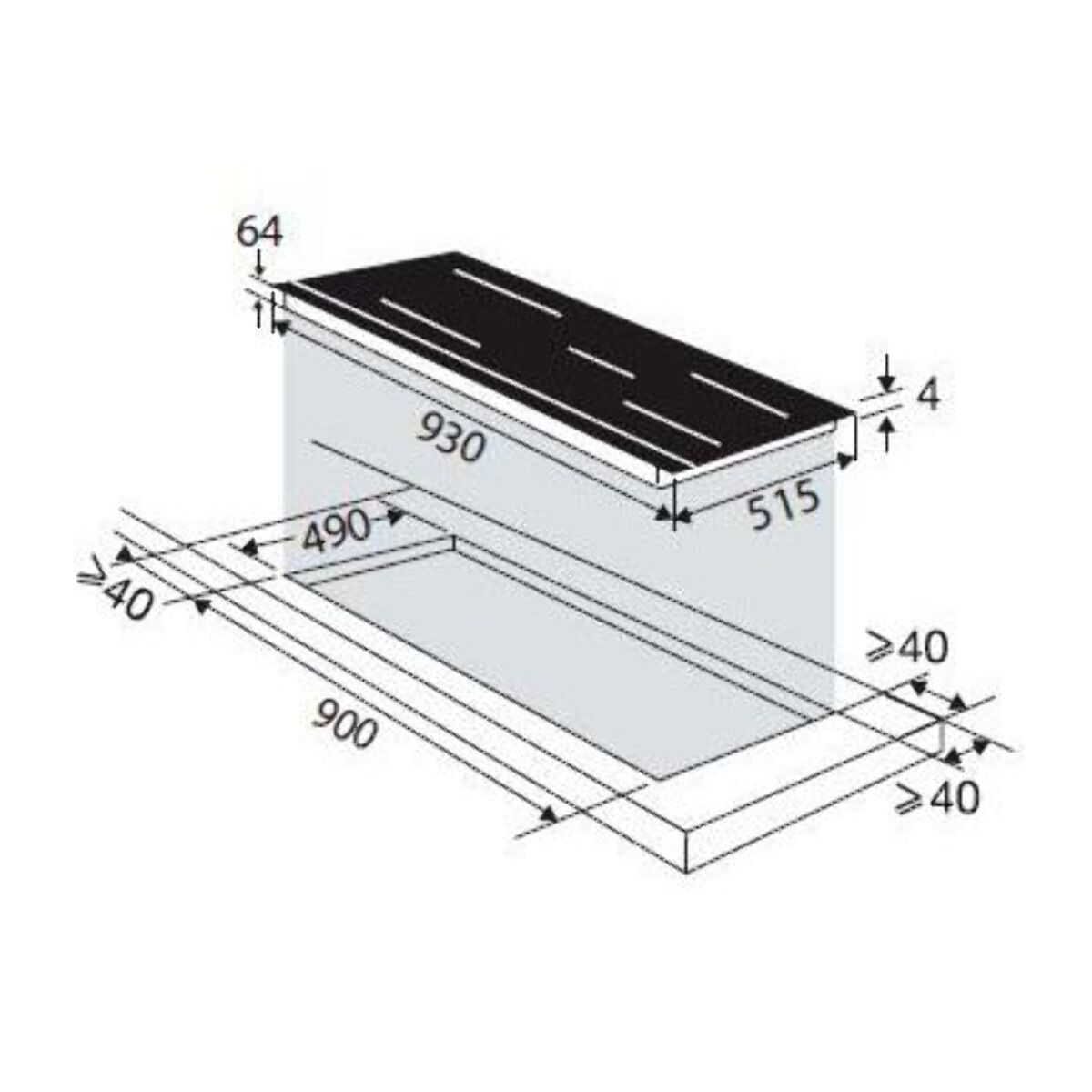 Plaque induction DE DIETRICH DPI7969XS