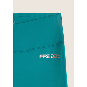 Leggings in tessuto quick dry vita alta con fondo a zampa
