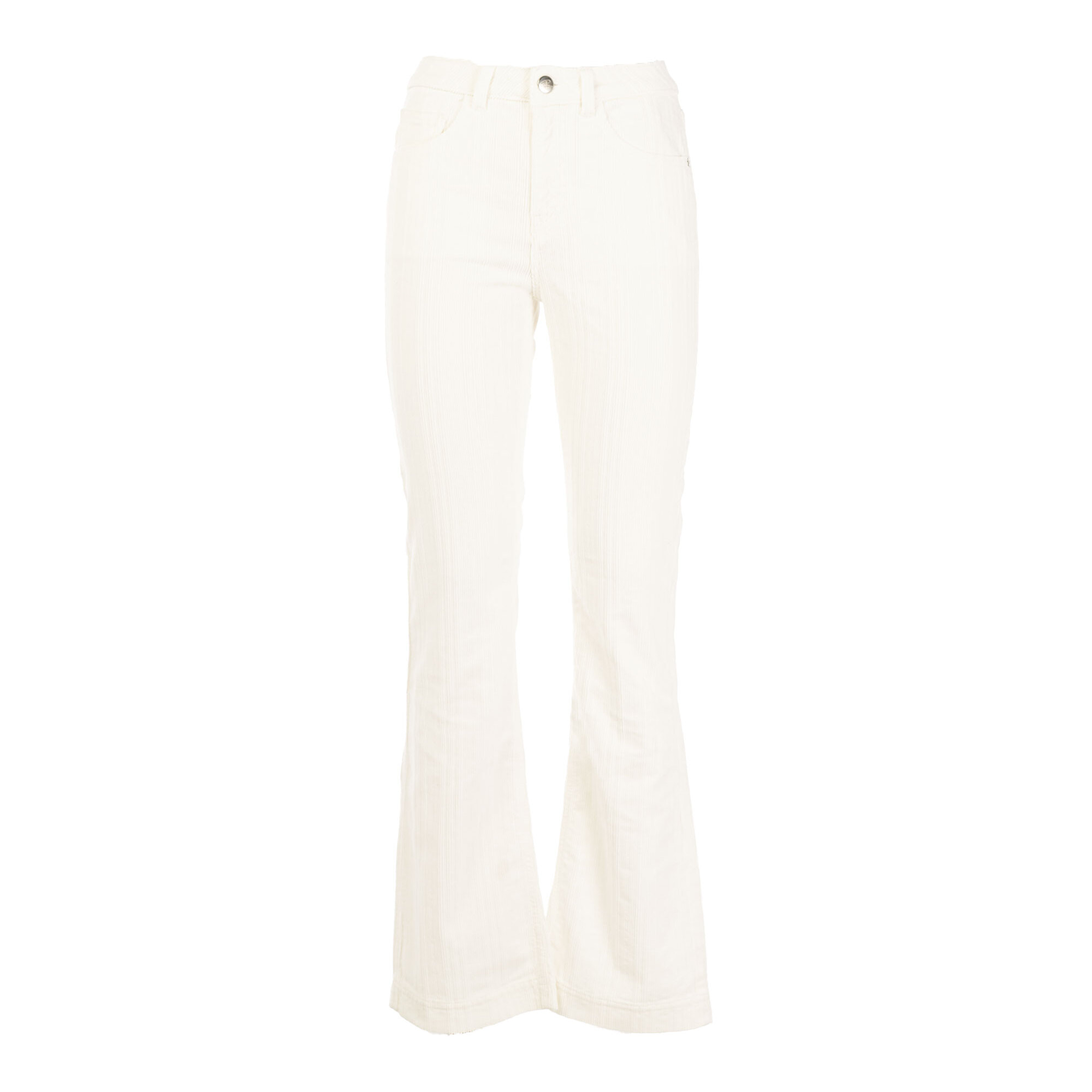 REIGN pantalone donna natural white