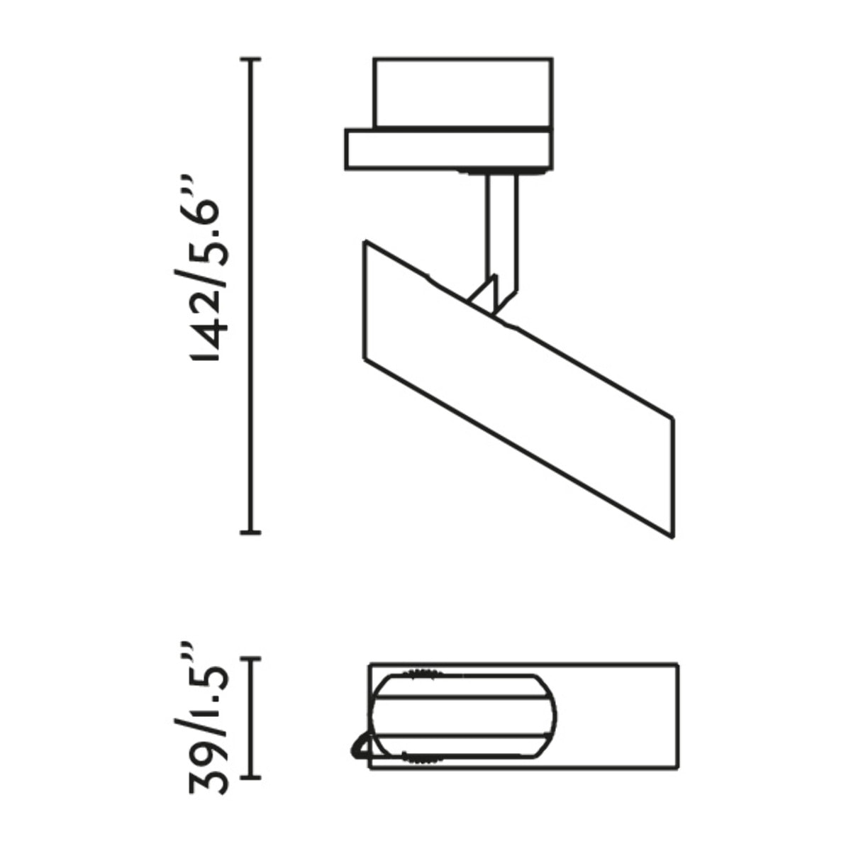 LEO Proyector de carril negro