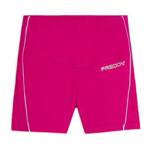 Leggings shorts Vita Alta con bordature a contrasto