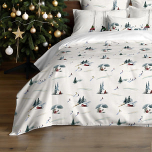 Housse de couette avec boutons-pression Winter Ski