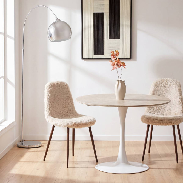 Chaise Roka H.87cm blanc