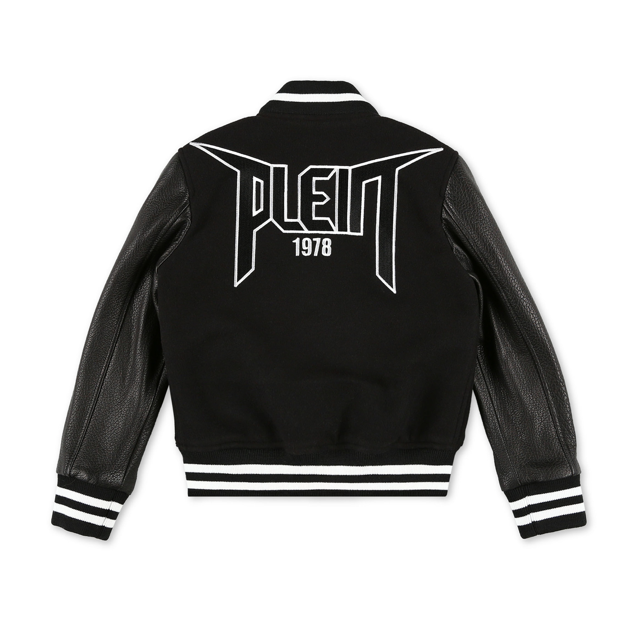 PHILIPP PLEIN Leather Bomber ICONIC PLEIN