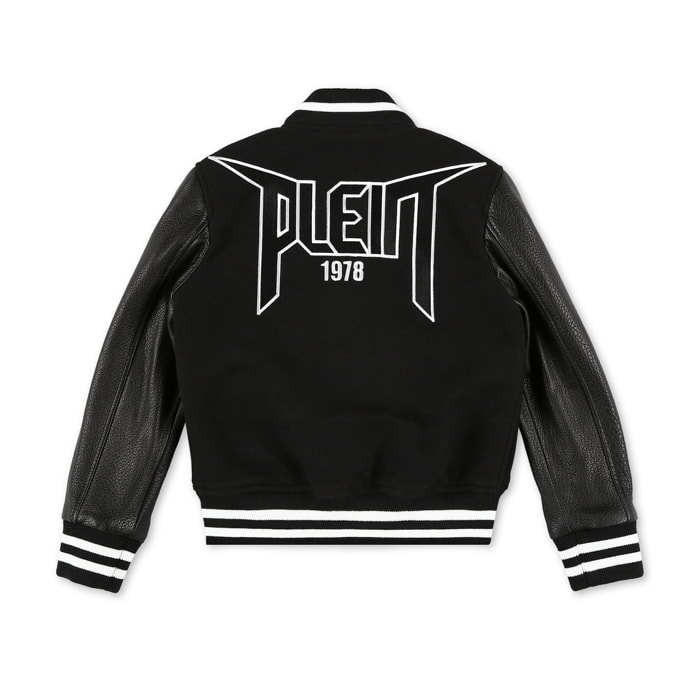 PHILIPP PLEIN Leather Bomber ICONIC PLEIN