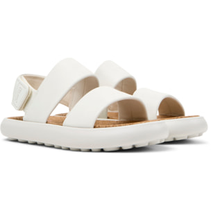 Sandali - CAMPER Pelotas Flota Sandal - Bianco - Pelle liscia
