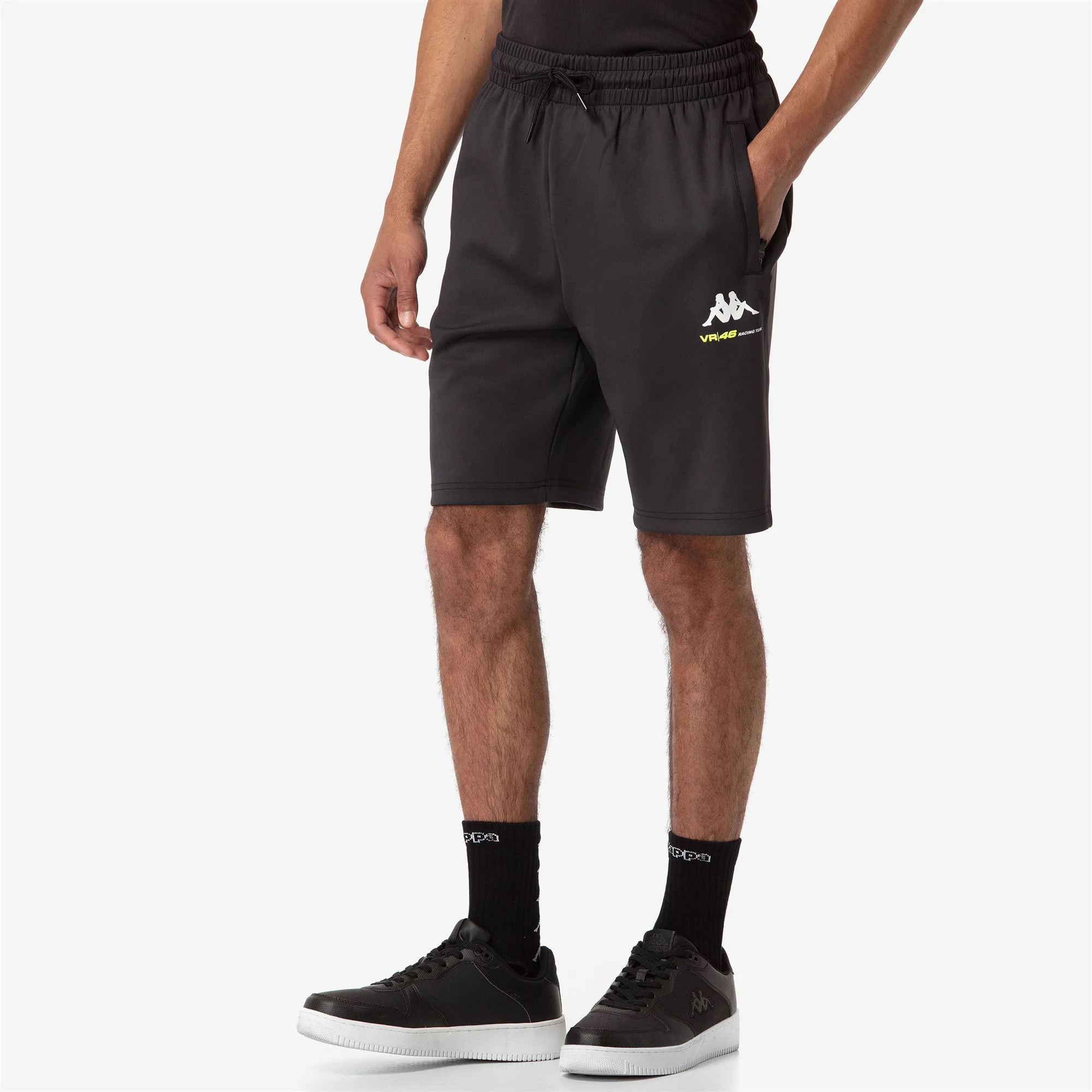 Kappa - Pantaloni Corti Uomo Nero - Adozippo Vr46
