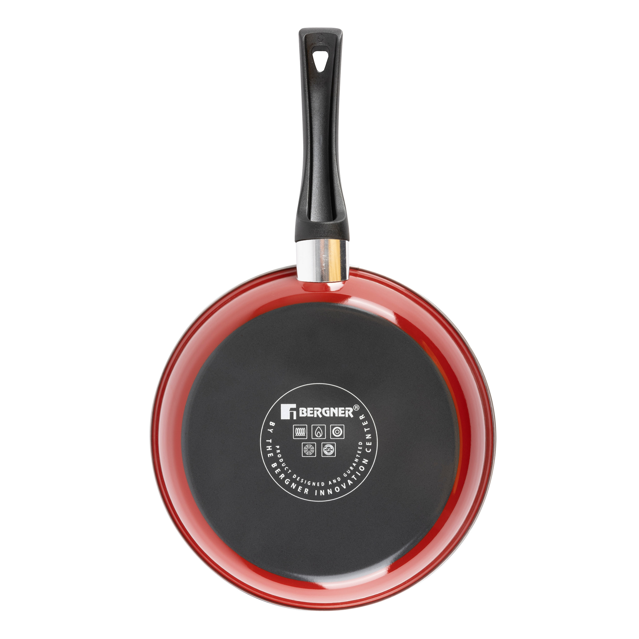 Juego de 2 Sartenes Ø20Ø26cm base roja CLASSIQUE en aluminio forjado Bergner