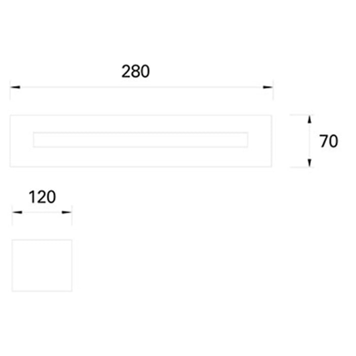 Forlight Aplique Ip44 Alfil E27 23W Gris Urbano