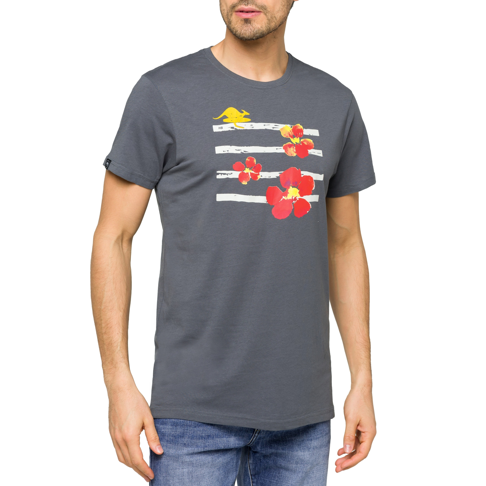 T-shirt in cotone 150 gr Hot Buttered Marvel Grigio.