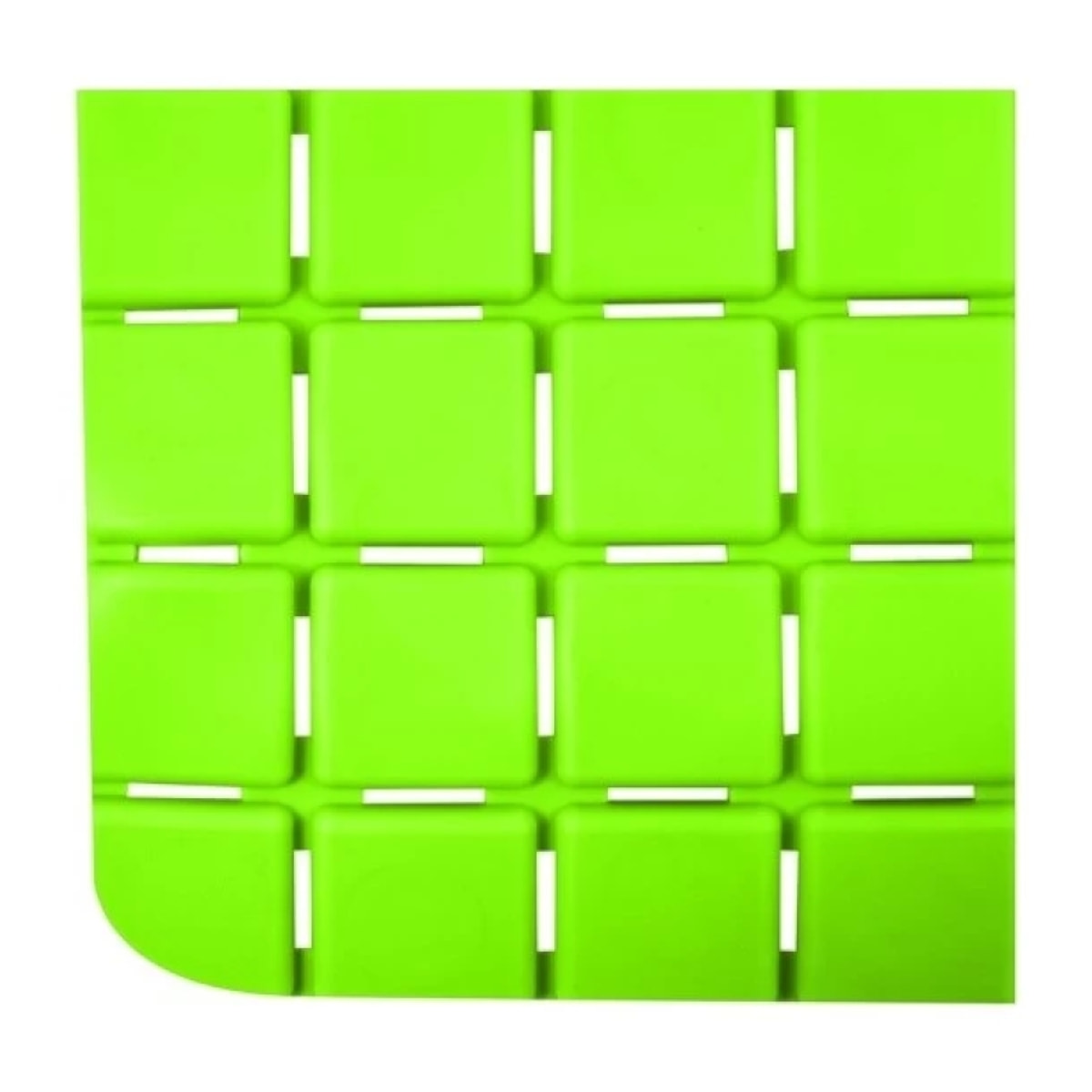 Tapis Fond de douche antidérapant Caoutchouc QUADRO 54x54cm Vert MSV