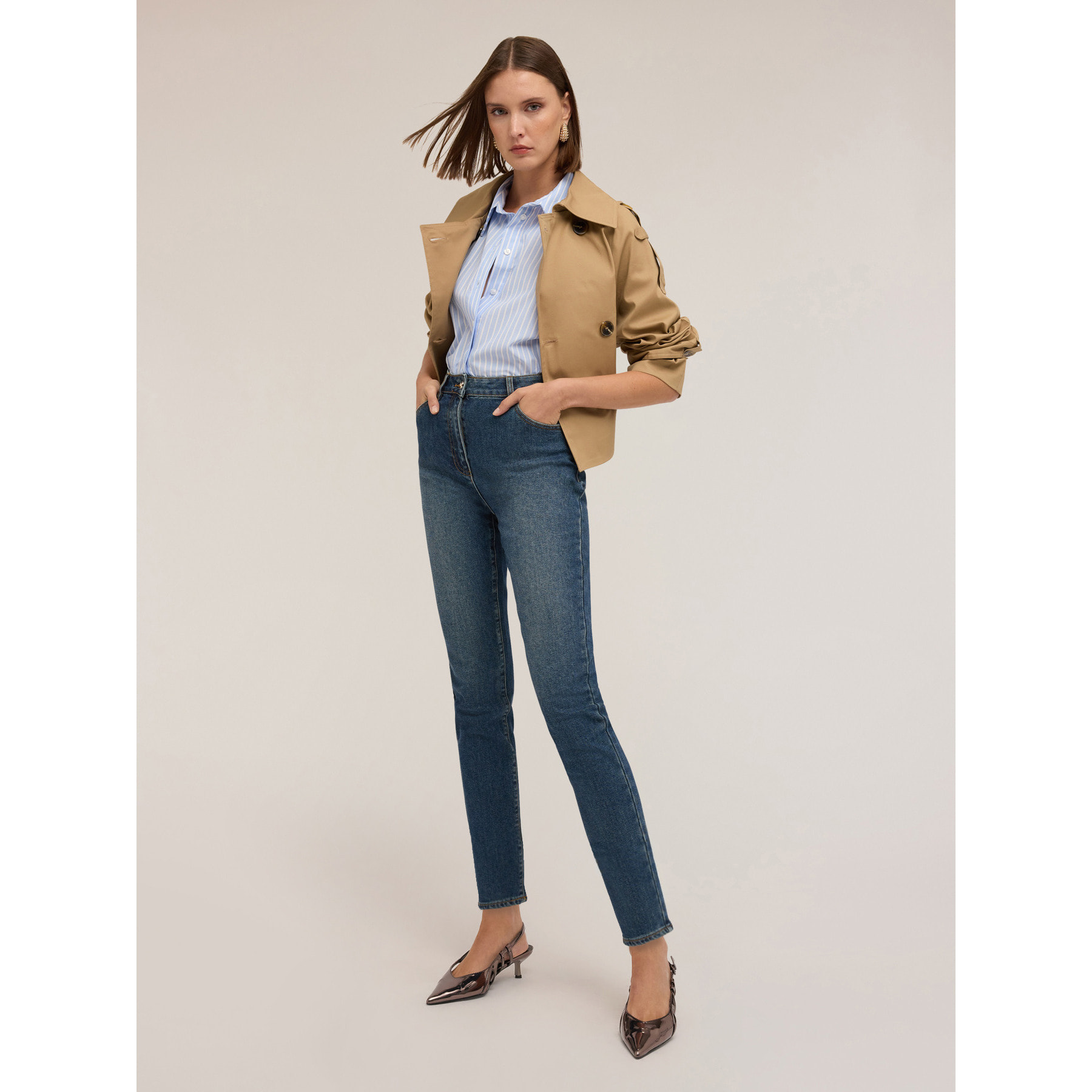 Motivi - Jeans MUM fit Elsa - Blu