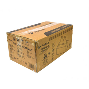 Cheminée décorative à flamme simulée format compact