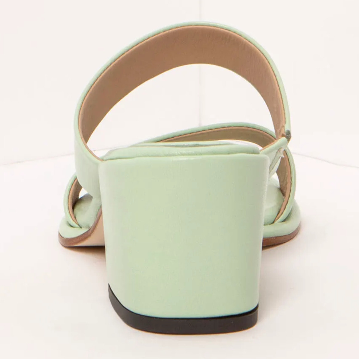 Sandalias con tacón S3174 NAPPA PASTEL GREEN/ FABER color Pastel green