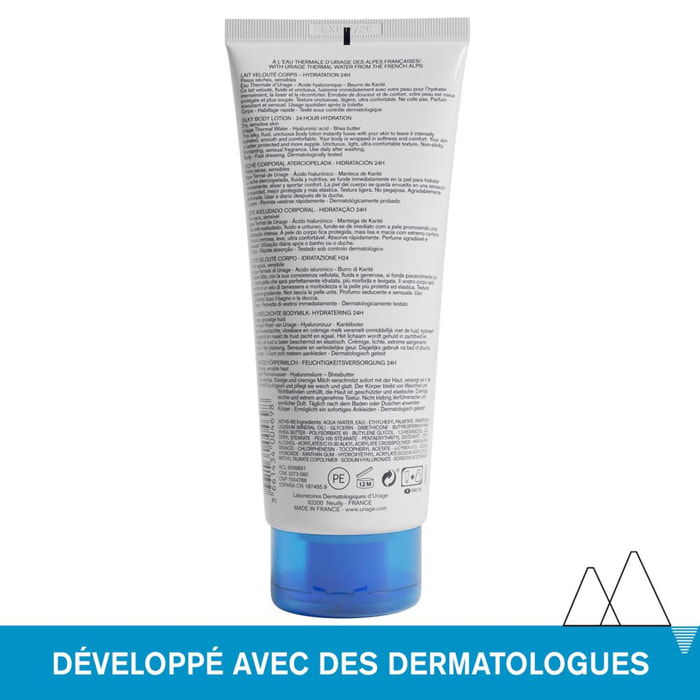 Eau Thermale - Lait Velouté Corps - Hydratation 24H, Effet Lissant